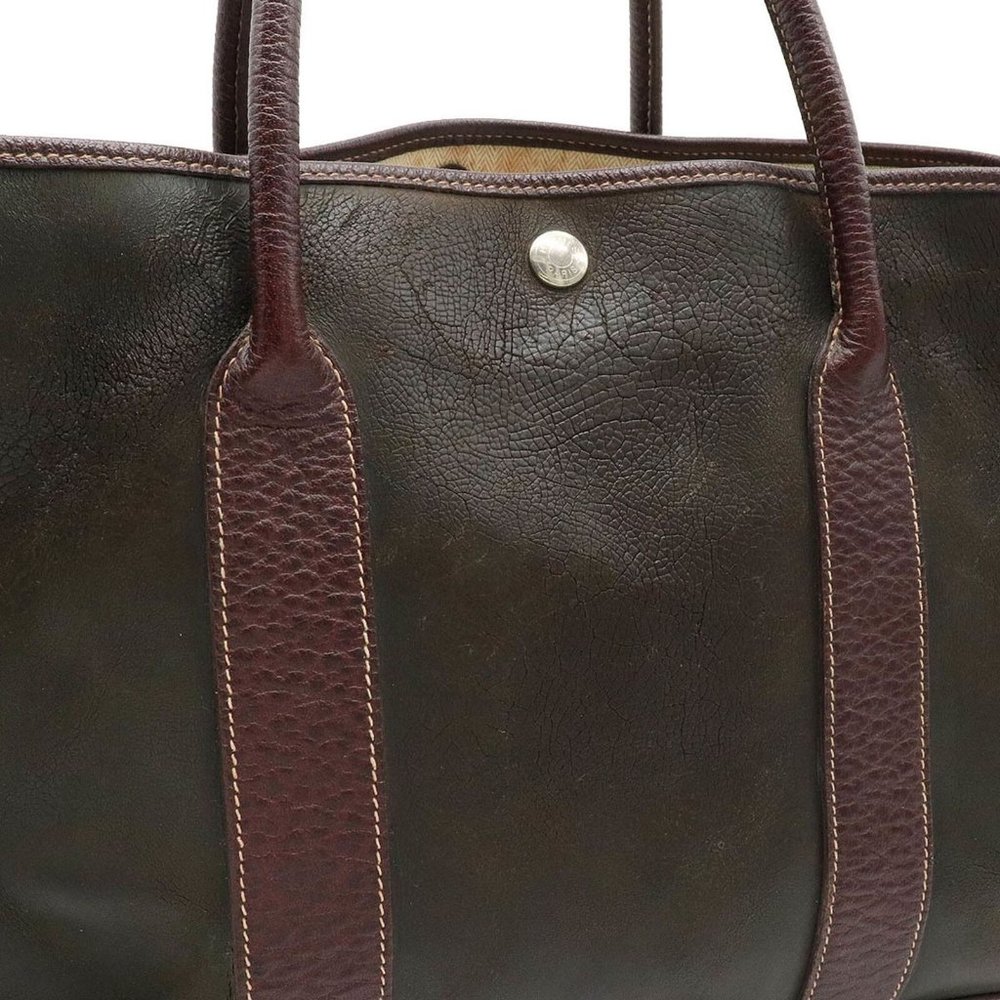 Hermes Garden Party PM Amazonia Tote Bag Authentic Beautiful Bordeaux Color - Picture 3 of 9
